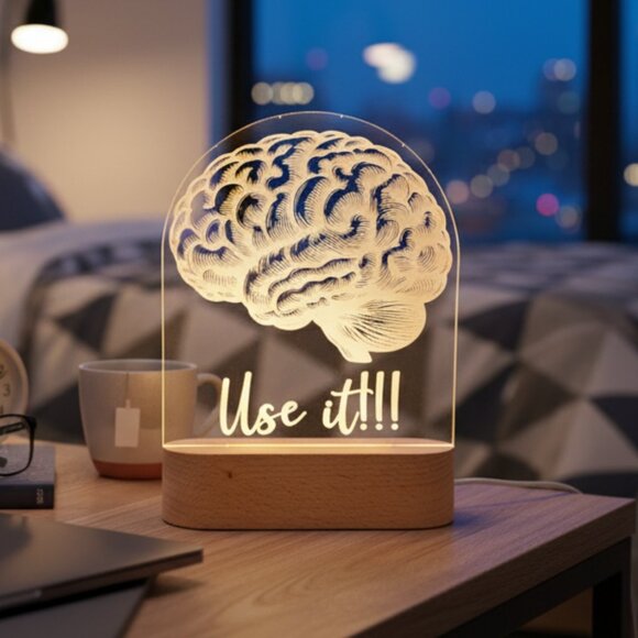 Brain Night Light – Personalized Gift for Neuroscience Enthusiasts - Picture 8 of 8